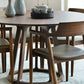 Modern Style Solid Wood Dining Table Brown Round Table with Pedestal Base for Home Clearhalo ' dining_table' 'Dining Tables & Seating' 'Dining Tables' 'furn' 'furn_dining_table' 'Furniture' 'furniture_dining_table' 'Kitchen & Dining Furniture' 'kitchen&dining_furn' 'kitchen' 'kitchen_dining_table' 3661924