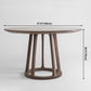 Modern Style Solid Wood Dining Table Brown Round Table with Pedestal Base for Home Clearhalo ' dining_table' 'Dining Tables & Seating' 'Dining Tables' 'furn' 'furn_dining_table' 'Furniture' 'furniture_dining_table' 'Kitchen & Dining Furniture' 'kitchen&dining_furn' 'kitchen' 'kitchen_dining_table' 3661931