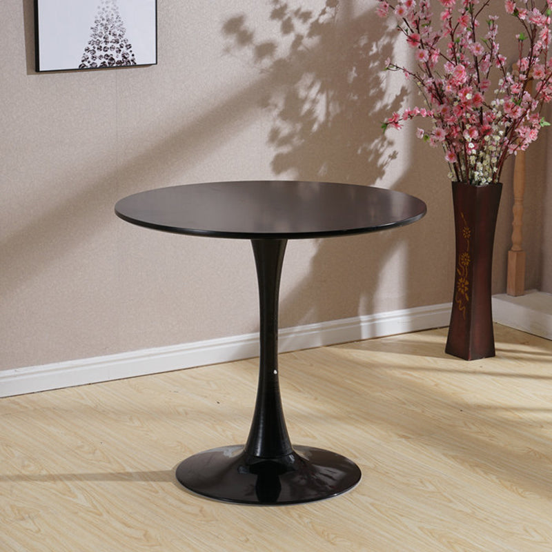 Contemporary Round Shape Sintered Stone Dining Table Standard Dining Table for Kitchen Black Without Chairs Clearhalo ' dining_table' 'Dining Tables & Seating' 'Dining Tables' 'furn' 'furn_dining_table' 'Furniture' 'furniture_dining_table' 'Kitchen & Dining Furniture' 'kitchen&dining_furn' 'kitchen' 'kitchen_dining_table' 3661934