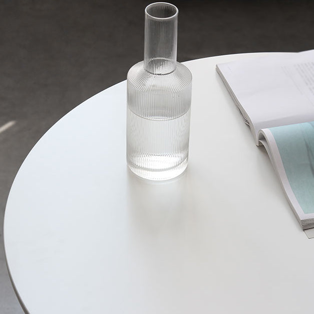 Contemporary Round Shape Sintered Stone Dining Table Standard Dining Table for Kitchen Clearhalo ' dining_table' 'Dining Tables & Seating' 'Dining Tables' 'furn' 'furn_dining_table' 'Furniture' 'furniture_dining_table' 'Kitchen & Dining Furniture' 'kitchen&dining_furn' 'kitchen' 'kitchen_dining_table' 3661938