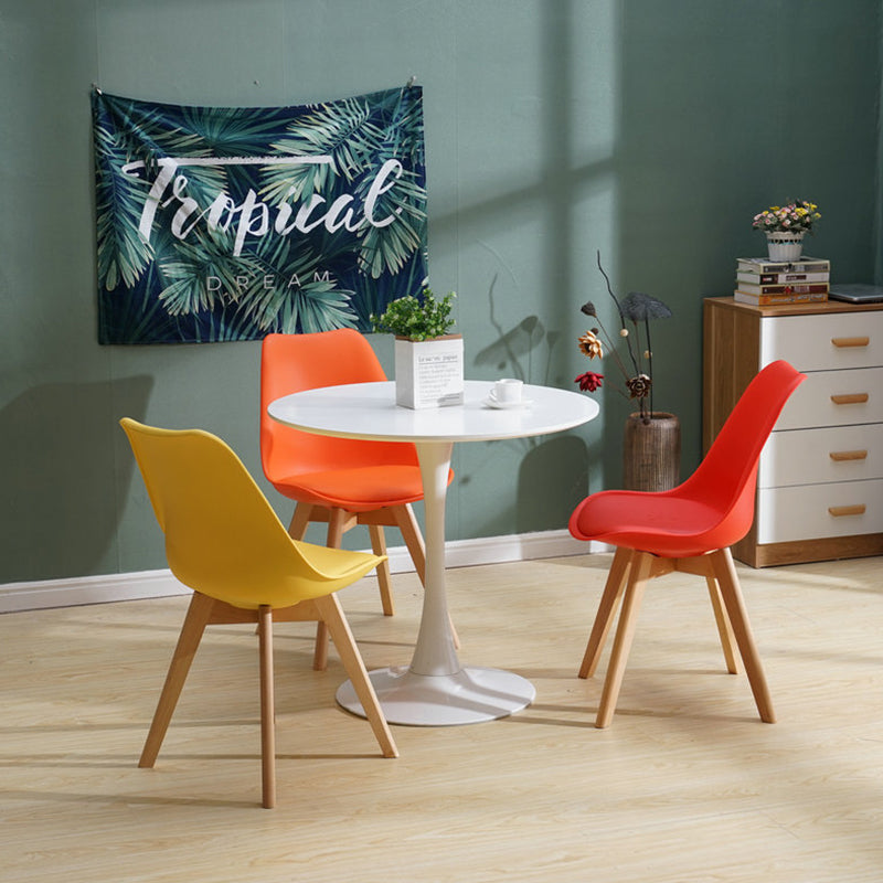 Contemporary Round Shape Sintered Stone Dining Table Standard Dining Table for Kitchen Clearhalo ' dining_table' 'Dining Tables & Seating' 'Dining Tables' 'furn' 'furn_dining_table' 'Furniture' 'furniture_dining_table' 'Kitchen & Dining Furniture' 'kitchen&dining_furn' 'kitchen' 'kitchen_dining_table' 3661945