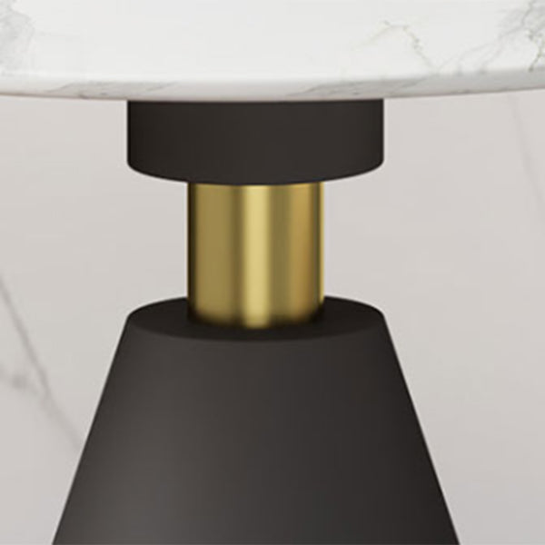Modern Sintered Stone Kitchen Dining Table Round Shape Dining Table for Kitchen Clearhalo ' dining_table' 'Dining Tables & Seating' 'Dining Tables' 'furn' 'furn_dining_table' 'Furniture' 'furniture_dining_table' 'Kitchen & Dining Furniture' 'kitchen&dining_furn' 'kitchen' 'kitchen_dining_table' 3661949