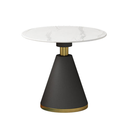 Modern Sintered Stone Kitchen Dining Table Round Shape Dining Table for Kitchen Without Chairs Clearhalo ' dining_table' 'Dining Tables & Seating' 'Dining Tables' 'furn' 'furn_dining_table' 'Furniture' 'furniture_dining_table' 'Kitchen & Dining Furniture' 'kitchen&dining_furn' 'kitchen' 'kitchen_dining_table' 3661950