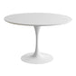 Contemporary White Standard Dining Table Round Shape Sintered Stone Dining Table for Kitchen Without Chairs Clearhalo ' dining_table' 'Dining Tables & Seating' 'Dining Tables' 'furn' 'furn_dining_table' 'Furniture' 'furniture_dining_table' 'Kitchen & Dining Furniture' 'kitchen&dining_furn' 'kitchen' 'kitchen_dining_table' 3661967
