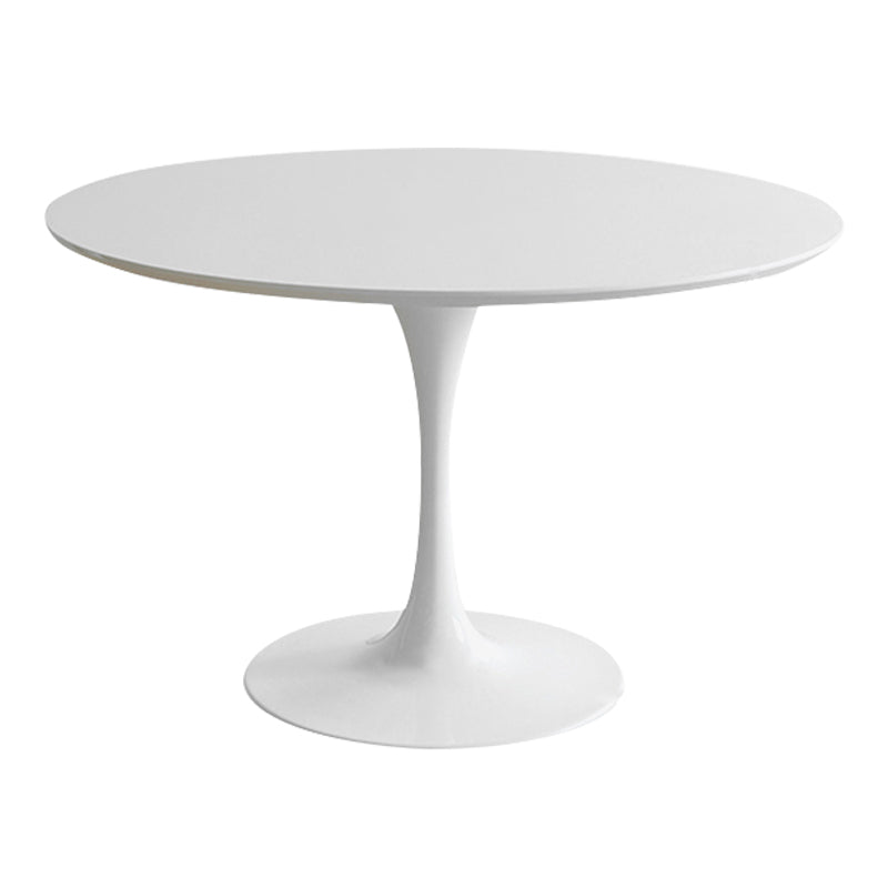 Contemporary White Standard Dining Table Round Shape Sintered Stone Dining Table for Kitchen Without Chairs Clearhalo ' dining_table' 'Dining Tables & Seating' 'Dining Tables' 'furn' 'furn_dining_table' 'Furniture' 'furniture_dining_table' 'Kitchen & Dining Furniture' 'kitchen&dining_furn' 'kitchen' 'kitchen_dining_table' 3661967