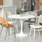 Contemporary White Standard Dining Table Round Shape Sintered Stone Dining Table for Kitchen Clearhalo ' dining_table' 'Dining Tables & Seating' 'Dining Tables' 'furn' 'furn_dining_table' 'Furniture' 'furniture_dining_table' 'Kitchen & Dining Furniture' 'kitchen&dining_furn' 'kitchen' 'kitchen_dining_table' 3661968
