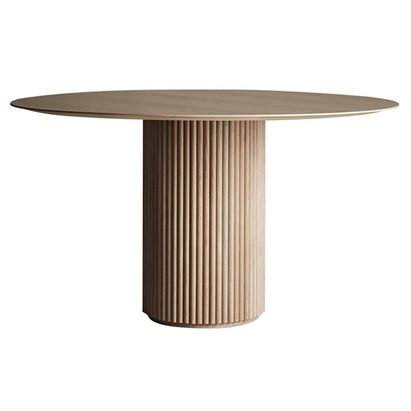 Solid Wood Round/Oval Dining Table Modern Contemporary Kitchen Table for Restaurant Without Chairs Clearhalo ' dining_table' 'Dining Tables & Seating' 'Dining Tables' 'furn' 'furn_dining_table' 'Furniture' 'furniture_dining_table' 'Kitchen & Dining Furniture' 'kitchen&dining_furn' 'kitchen' 'kitchen_dining_table' 3661975