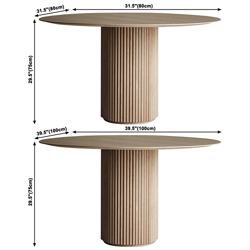 Solid Wood Round/Oval Dining Table Modern Contemporary Kitchen Table for Restaurant Clearhalo ' dining_table' 'Dining Tables & Seating' 'Dining Tables' 'furn' 'furn_dining_table' 'Furniture' 'furniture_dining_table' 'Kitchen & Dining Furniture' 'kitchen&dining_furn' 'kitchen' 'kitchen_dining_table' 3661978
