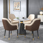 Modern Round Shape Kitchen Dining Table Sintered Stone Top Dining Table with Pedestal Base Clearhalo ' dining_table' 'Dining Tables & Seating' 'Dining Tables' 'furn' 'furn_dining_table' 'Furniture' 'furniture_dining_table' 'Kitchen & Dining Furniture' 'kitchen&dining_furn' 'kitchen' 'kitchen_dining_table' 3661986