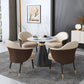 Contemporary Stone Dining Table Round Pedestal Home Kitchen Dinner Furniture Clearhalo ' dining_table' 'Dining Tables & Seating' 'Dining Tables' 'furn' 'furn_dining_table' 'Furniture' 'furniture_dining_table' 'Kitchen & Dining Furniture' 'kitchen&dining_furn' 'kitchen' 'kitchen_dining_table' 3661999