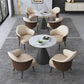 Contemporary Stone Dining Table Round Pedestal Home Kitchen Dinner Furniture Clearhalo ' dining_table' 'Dining Tables & Seating' 'Dining Tables' 'furn' 'furn_dining_table' 'Furniture' 'furniture_dining_table' 'Kitchen & Dining Furniture' 'kitchen&dining_furn' 'kitchen' 'kitchen_dining_table' 3662000