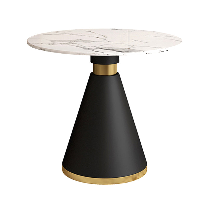 Contemporary Stone Dining Table Round Pedestal Home Kitchen Dinner Furniture Without Chairs Clearhalo ' dining_table' 'Dining Tables & Seating' 'Dining Tables' 'furn' 'furn_dining_table' 'Furniture' 'furniture_dining_table' 'Kitchen & Dining Furniture' 'kitchen&dining_furn' 'kitchen' 'kitchen_dining_table' 3662002