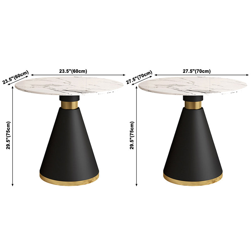 Contemporary Stone Dining Table Round Pedestal Home Kitchen Dinner Furniture Clearhalo ' dining_table' 'Dining Tables & Seating' 'Dining Tables' 'furn' 'furn_dining_table' 'Furniture' 'furniture_dining_table' 'Kitchen & Dining Furniture' 'kitchen&dining_furn' 'kitchen' 'kitchen_dining_table' 3662004