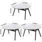 Foldable Sintered Stone Top Dining Table Modern Round Table with Metal 4 Legs Clearhalo ' dining_table' 'Dining Tables & Seating' 'Dining Tables' 'furn' 'furn_dining_table' 'Furniture' 'furniture_dining_table' 'Kitchen & Dining Furniture' 'kitchen&dining_furn' 'kitchen' 'kitchen_dining_table' 3662013
