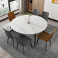 Foldable Sintered Stone Top Dining Table Round Table with Metal Base and 4 Legs Clearhalo ' dining_table' 'Dining Tables & Seating' 'Dining Tables' 'furn' 'furn_dining_table' 'Furniture' 'furniture_dining_table' 'Kitchen & Dining Furniture' 'kitchen&dining_furn' 'kitchen' 'kitchen_dining_table' 3662021