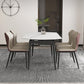 Foldable Sintered Stone Top Dining Table Round Table with Metal Base and 4 Legs Clearhalo ' dining_table' 'Dining Tables & Seating' 'Dining Tables' 'furn' 'furn_dining_table' 'Furniture' 'furniture_dining_table' 'Kitchen & Dining Furniture' 'kitchen&dining_furn' 'kitchen' 'kitchen_dining_table' 3662022