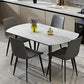 Foldable Sintered Stone Top Dining Table Round Table with Metal Base and 4 Legs Clearhalo ' dining_table' 'Dining Tables & Seating' 'Dining Tables' 'furn' 'furn_dining_table' 'Furniture' 'furniture_dining_table' 'Kitchen & Dining Furniture' 'kitchen&dining_furn' 'kitchen' 'kitchen_dining_table' 3662030