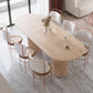 Pine Solid Wood Table Simplicity Dining Table Oval for Kitchen Home with Double Pedestal Clearhalo ' dining_table' 'Dining Tables & Seating' 'Dining Tables' 'furn' 'furn_dining_table' 'Furniture' 'furniture_dining_table' 'Kitchen & Dining Furniture' 'kitchen&dining_furn' 'kitchen' 'kitchen_dining_table' 3662033