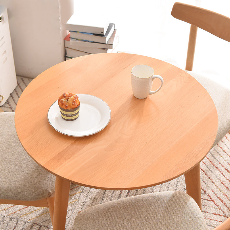 Simplicity Beech 3 Legs Dining Table Solid Wood Table Rectangle for Home Clearhalo ' dining_table' 'Dining Tables & Seating' 'Dining Tables' 'furn' 'furn_dining_table' 'Furniture' 'furniture_dining_table' 'Kitchen & Dining Furniture' 'kitchen&dining_furn' 'kitchen' 'kitchen_dining_table' 3662053