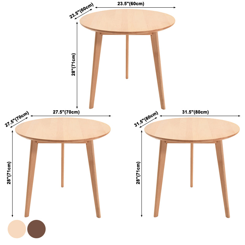 Simplicity Beech 3 Legs Dining Table Solid Wood Table Rectangle for Home Clearhalo ' dining_table' 'Dining Tables & Seating' 'Dining Tables' 'furn' 'furn_dining_table' 'Furniture' 'furniture_dining_table' 'Kitchen & Dining Furniture' 'kitchen&dining_furn' 'kitchen' 'kitchen_dining_table' 3662060