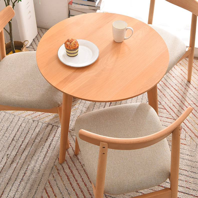 Simplicity Beech 3 Legs Dining Table Solid Wood Table Rectangle for Home Clearhalo ' dining_table' 'Dining Tables & Seating' 'Dining Tables' 'furn' 'furn_dining_table' 'Furniture' 'furniture_dining_table' 'Kitchen & Dining Furniture' 'kitchen&dining_furn' 'kitchen' 'kitchen_dining_table' 3662063