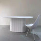 Contemporary Style Dining Table Oval Solid Wood Pedestal Table for Home Clearhalo ' dining_table' 'Dining Tables & Seating' 'Dining Tables' 'furn' 'furn_dining_table' 'Furniture' 'furniture_dining_table' 'Kitchen & Dining Furniture' 'kitchen&dining_furn' 'kitchen' 'kitchen_dining_table' 3662095