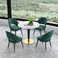 Minimalist Sintered Stone White Dining Table Round Shape Dining Table with Pedestal Base Clearhalo ' dining_table' 'Dining Tables & Seating' 'Dining Tables' 'furn' 'furn_dining_table' 'Furniture' 'furniture_dining_table' 'Kitchen & Dining Furniture' 'kitchen&dining_furn' 'kitchen' 'kitchen_dining_table' 3662101