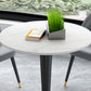 Minimalist Sintered Stone White Dining Table Round Shape Dining Table with Pedestal Base Clearhalo ' dining_table' 'Dining Tables & Seating' 'Dining Tables' 'furn' 'furn_dining_table' 'Furniture' 'furniture_dining_table' 'Kitchen & Dining Furniture' 'kitchen&dining_furn' 'kitchen' 'kitchen_dining_table' 3662105