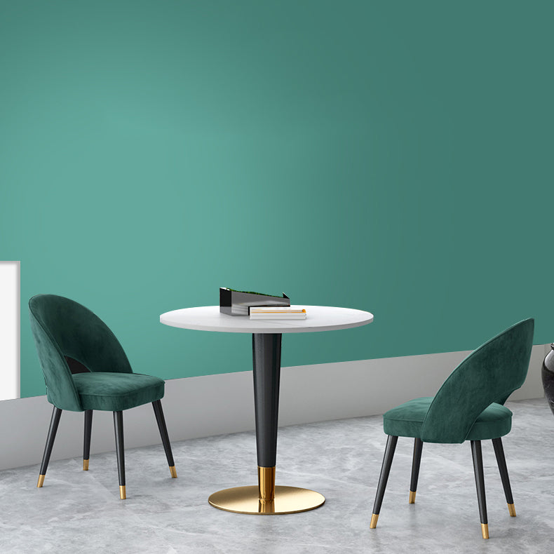 Minimalist Sintered Stone White Dining Table Round Shape Dining Table with Pedestal Base Clearhalo ' dining_table' 'Dining Tables & Seating' 'Dining Tables' 'furn' 'furn_dining_table' 'Furniture' 'furniture_dining_table' 'Kitchen & Dining Furniture' 'kitchen&dining_furn' 'kitchen' 'kitchen_dining_table' 3662108