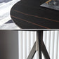 Contemporary Round Shape Standard Dining Table Sintered Stone Dining Table for Kitchen Clearhalo ' dining_table' 'Dining Tables & Seating' 'Dining Tables' 'furn' 'furn_dining_table' 'Furniture' 'furniture_dining_table' 'Kitchen & Dining Furniture' 'kitchen&dining_furn' 'kitchen' 'kitchen_dining_table' 3662119