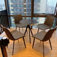 Contemporary Round Shape Standard Dining Table Sintered Stone Dining Table for Kitchen Clearhalo ' dining_table' 'Dining Tables & Seating' 'Dining Tables' 'furn' 'furn_dining_table' 'Furniture' 'furniture_dining_table' 'Kitchen & Dining Furniture' 'kitchen&dining_furn' 'kitchen' 'kitchen_dining_table' 3662123