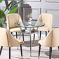 Round Tripod Base Home Furniture Glass-top Dining Room Collection for Dining Room Clearhalo ' dining_table' 'Dining Tables & Seating' 'Dining Tables' 'furn' 'furn_dining_table' 'Furniture' 'furniture_dining_table' 'Kitchen & Dining Furniture' 'kitchen&dining_furn' 'kitchen' 'kitchen_dining_table' 3662152