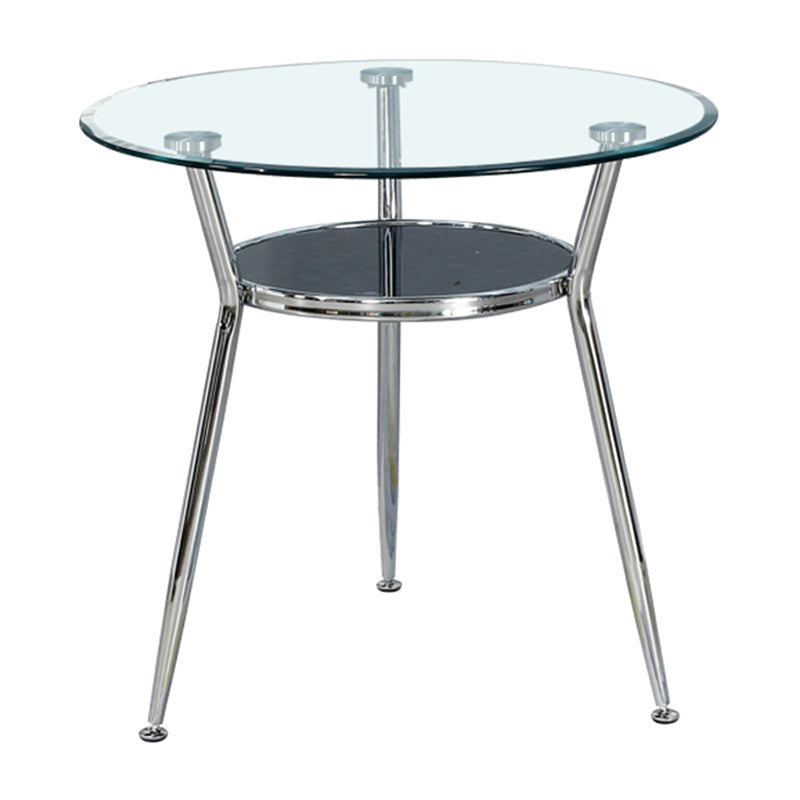 Round Tripod Base Home Furniture Glass-top Dining Room Collection for Dining Room Without Chairs Clearhalo ' dining_table' 'Dining Tables & Seating' 'Dining Tables' 'furn' 'furn_dining_table' 'Furniture' 'furniture_dining_table' 'Kitchen & Dining Furniture' 'kitchen&dining_furn' 'kitchen' 'kitchen_dining_table' 3662154