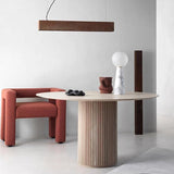 Contemporary Round Dining Table Ash Solid Wood Table with Pedestal Base for Home Kitchen Dinner Clearhalo ' dining_table' 'Dining Tables & Seating' 'Dining Tables' 'furn' 'furn_dining_table' 'Furniture' 'furniture_dining_table' 'Kitchen & Dining Furniture' 'kitchen&dining_furn' 'kitchen' 'kitchen_dining_table' 3662175