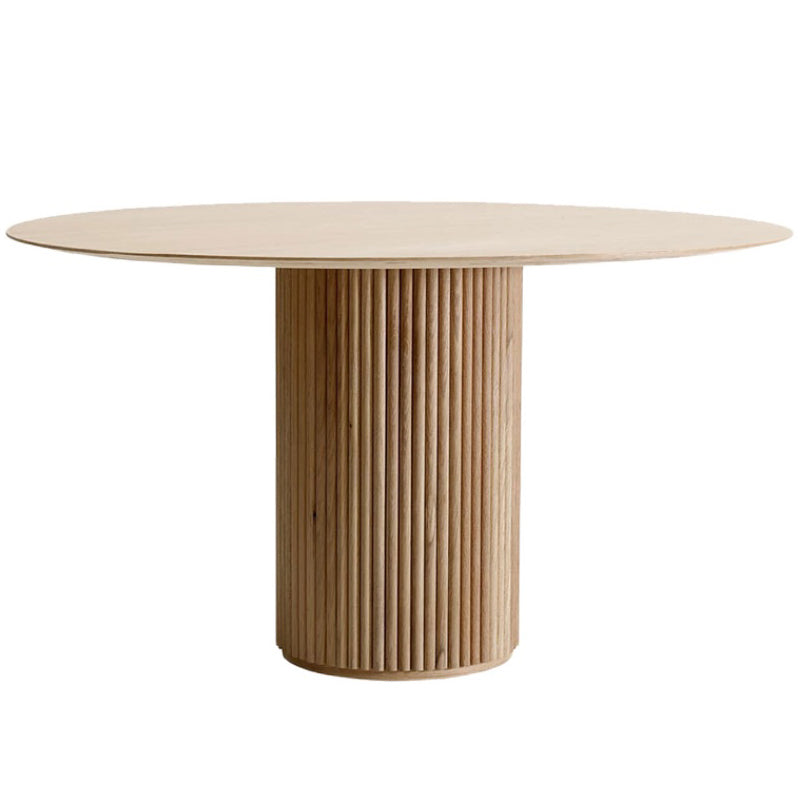 Contemporary Round Dining Table Ash Solid Wood Table with Pedestal Base for Home Kitchen Dinner Natural Without Chairs Clearhalo ' dining_table' 'Dining Tables & Seating' 'Dining Tables' 'furn' 'furn_dining_table' 'Furniture' 'furniture_dining_table' 'Kitchen & Dining Furniture' 'kitchen&dining_furn' 'kitchen' 'kitchen_dining_table' 3662177