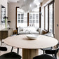 Contemporary Round Dining Table Ash Solid Wood Table with Pedestal Base for Home Kitchen Dinner Clearhalo ' dining_table' 'Dining Tables & Seating' 'Dining Tables' 'furn' 'furn_dining_table' 'Furniture' 'furniture_dining_table' 'Kitchen & Dining Furniture' 'kitchen&dining_furn' 'kitchen' 'kitchen_dining_table' 3662178