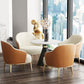 Round Table Dinette Table Contemporary Stone Dinner Room Table with Pedestal Base Clearhalo ' dining_table' 'Dining Tables & Seating' 'Dining Tables' 'furn' 'furn_dining_table' 'Furniture' 'furniture_dining_table' 'Kitchen & Dining Furniture' 'kitchen&dining_furn' 'kitchen' 'kitchen_dining_table' 3662182