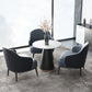Round Table Dinette Table Contemporary Stone Dinner Room Table with Pedestal Base Clearhalo ' dining_table' 'Dining Tables & Seating' 'Dining Tables' 'furn' 'furn_dining_table' 'Furniture' 'furniture_dining_table' 'Kitchen & Dining Furniture' 'kitchen&dining_furn' 'kitchen' 'kitchen_dining_table' 3662184