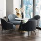 Round Table Dinette Table Contemporary Stone Dinner Room Table with Pedestal Base Clearhalo ' dining_table' 'Dining Tables & Seating' 'Dining Tables' 'furn' 'furn_dining_table' 'Furniture' 'furniture_dining_table' 'Kitchen & Dining Furniture' 'kitchen&dining_furn' 'kitchen' 'kitchen_dining_table' 3662185
