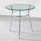 Round Transparent Dining Table Glass Table Modern with 3 Legs Pedestal Clear Without Chairs Clearhalo ' dining_table' 'Dining Tables & Seating' 'Dining Tables' 'furn' 'furn_dining_table' 'Furniture' 'furniture_dining_table' 'Kitchen & Dining Furniture' 'kitchen&dining_furn' 'kitchen' 'kitchen_dining_table' 3662199