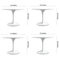 Modern Round Dining Room Table Sintered Stone Dining Table with Tulip Base Clearhalo ' dining_table' 'Dining Tables & Seating' 'Dining Tables' 'furn' 'furn_dining_table' 'Furniture' 'furniture_dining_table' 'Kitchen & Dining Furniture' 'kitchen&dining_furn' 'kitchen' 'kitchen_dining_table' 3662214