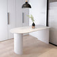 Solid Wood Modern Free Form Dining Table Marble Top Table for Dining Room and Kitchen Clearhalo ' dining_table' 'Dining Tables & Seating' 'Dining Tables' 'furn' 'furn_dining_table' 'Furniture' 'furniture_dining_table' 'Kitchen & Dining Furniture' 'kitchen&dining_furn' 'kitchen' 'kitchen_dining_table' 3662216