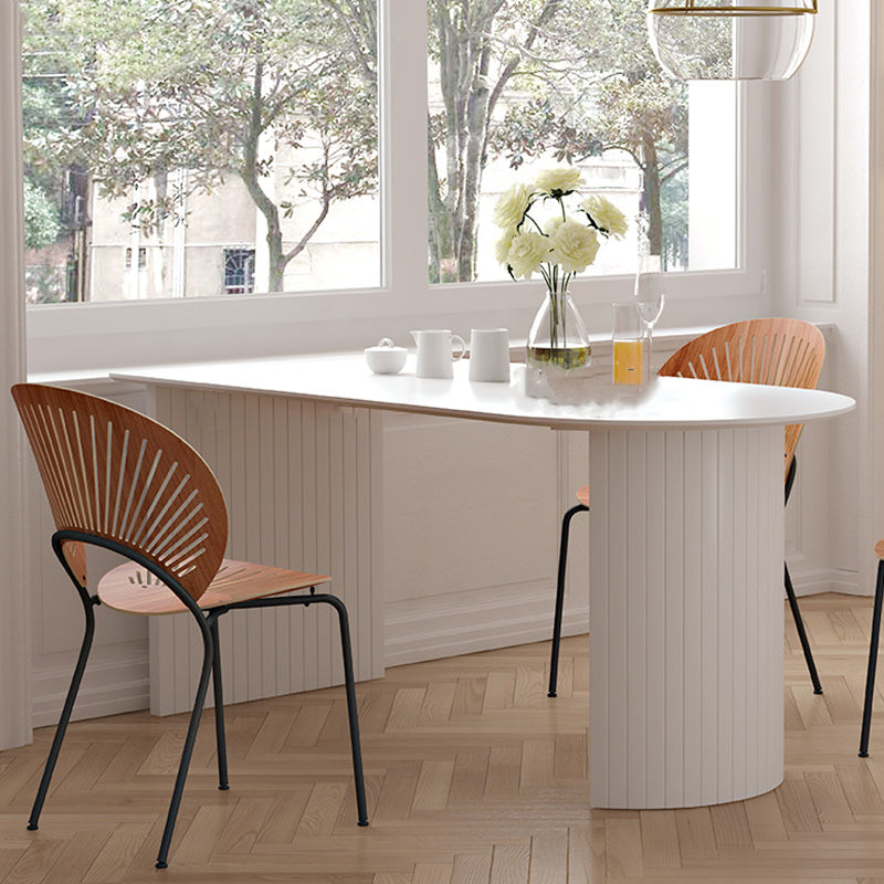 Solid Wood Modern Free Form Dining Table Marble Top Table for Dining Room and Kitchen Clearhalo ' dining_table' 'Dining Tables & Seating' 'Dining Tables' 'furn' 'furn_dining_table' 'Furniture' 'furniture_dining_table' 'Kitchen & Dining Furniture' 'kitchen&dining_furn' 'kitchen' 'kitchen_dining_table' 3662217
