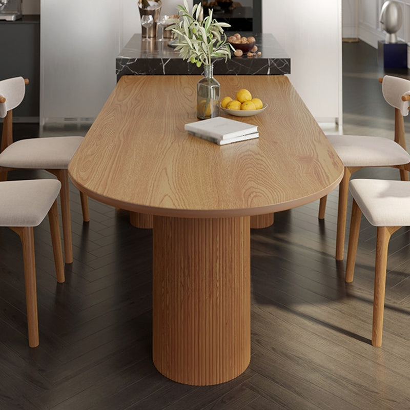Irregular Shape Dining Table Wooden Island Table with 3 Legs for Restaurant Clearhalo ' dining_table' 'Dining Tables & Seating' 'Dining Tables' 'furn' 'furn_dining_table' 'Furniture' 'furniture_dining_table' 'Kitchen & Dining Furniture' 'kitchen&dining_furn' 'kitchen' 'kitchen_dining_table' 3662226