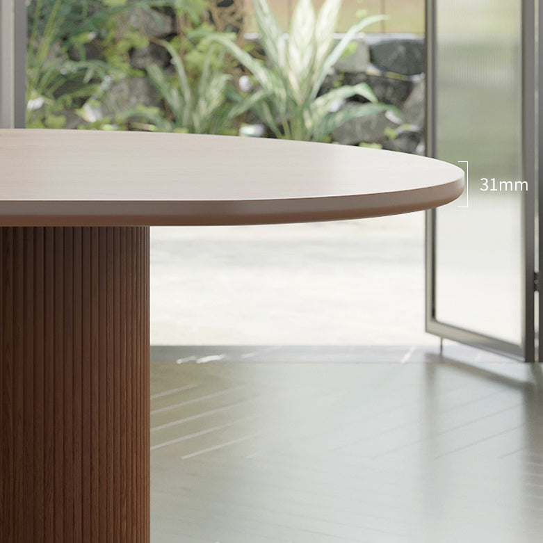 Irregular Shape Dining Table Wooden Island Table with 3 Legs for Restaurant Clearhalo ' dining_table' 'Dining Tables & Seating' 'Dining Tables' 'furn' 'furn_dining_table' 'Furniture' 'furniture_dining_table' 'Kitchen & Dining Furniture' 'kitchen&dining_furn' 'kitchen' 'kitchen_dining_table' 3662230