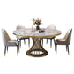 Sintered Stone Pedestal Dining Table Simplicity Style Round Table for Home Clearhalo ' dining_table' 'Dining Tables & Seating' 'Dining Tables' 'Furniture' 'furniture_dining_table' 'Kitchen & Dining Furniture' 'kitchen&dining_furn' 'kitchen' 'kitchen_dining_table' 3662239