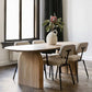 Oval Pine Solid Wood Table Modern Dining Table with Double Pedestal for Restaurant Clearhalo ' dining_table' 'Dining Tables & Seating' 'Dining Tables' 'furn' 'furn_dining_table' 'Furniture' 'furniture_dining_table' 'Kitchen & Dining Furniture' 'kitchen&dining_furn' 'kitchen' 'kitchen_dining_table' 3662269
