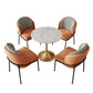 Metal Contemporary Round Dining Table Sintered Stone Table for Dining Room Clearhalo ' dining_table' 'Dining Tables & Seating' 'Dining Tables' 'furn' 'furn_dining_table' 'Furniture' 'furniture_dining_table' 'Kitchen & Dining Furniture' 'kitchen&dining_furn' 'kitchen' 'kitchen_dining_table' 3662288