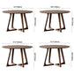 Round Double Pedestal Dining Site Table Contemporary Style Dinette Table Clearhalo ' dining_table' 'Dining Tables & Seating' 'Dining Tables' 'furn' 'furn_dining_table' 'Furniture' 'furniture_dining_table' 'Kitchen & Dining Furniture' 'kitchen&dining_furn' 'kitchen' 'kitchen_dining_table' 3662297
