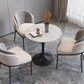 Modern White Sintered Stone Dining Table Kitchen Round Shape Dining Table with Tulip Base Clearhalo ' dining_table' 'Dining Tables & Seating' 'Dining Tables' 'furn' 'furn_dining_table' 'Furniture' 'furniture_dining_table' 'Kitchen & Dining Furniture' 'kitchen&dining_furn' 'kitchen' 'kitchen_dining_table' 3662300